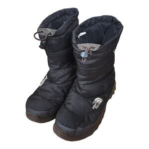 The North Face Nuptse 700 Down Puffer Snow Boots Black Women's Size 9